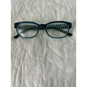 Modern Eyeglasses Frames FELINE 51-19-140 Teal - Frames Only